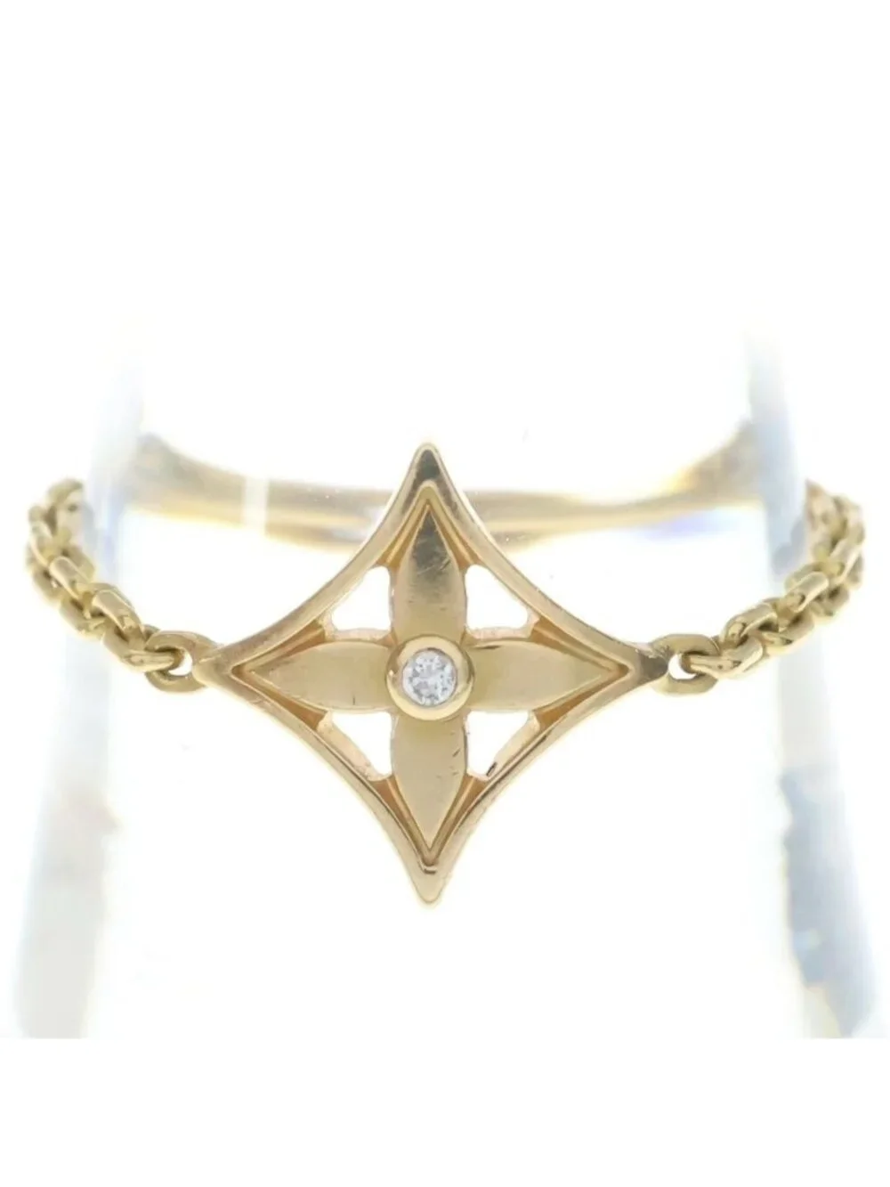 Louis Vuitton Bague Idylle Blossom Chain Ring Yellow Gold